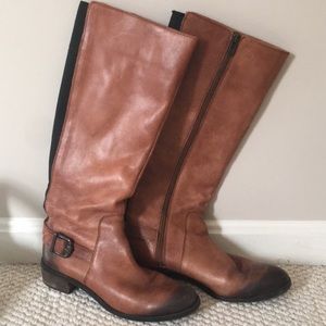 Vince Camuto Brown Leather Riding Boots